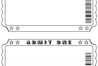 Blank Ticket …  Diy And Crafts  Ticke… intended for Blank Admission Ticket Template