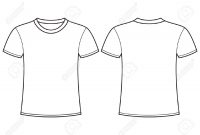 Blank Tshirt Template Front And Back Royalty Free Cliparts Vectors throughout Blank T Shirt Outline Template
