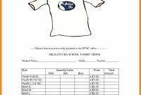Blank Tshirt Template Printable « Alzheimer's Network Of Oregon for Blank T Shirt Order Form Template