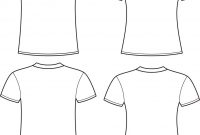 Blank Tshirts Template Royalty Free Vector Image for Blank Tee Shirt Template