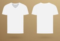 Blank V Tshirt Template Front And Back Royalty Free Vector for Blank V Neck T Shirt Template