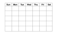 Blank Weekly Calendars Printable  Calendar Template Printable inside Blank Activity Calendar Template