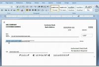 Blankbusinesschecktemplate  Business  Business Checks Payroll for Print Check Template Word