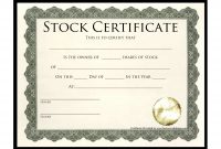 Blankmswordstockcertificatetemplatepdfs with Blank Share Certificate Template Free