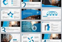 Blue Business Plan Powerpoint Template  Presentation inside Business Plan Powerpoint Template Free Download