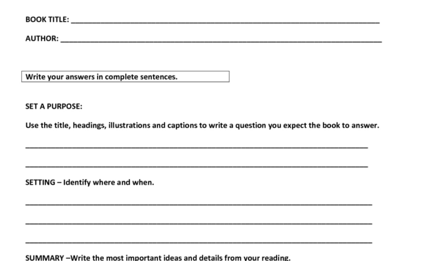 Book Report Template  Discovery Middle School Nonfiction Book throughout Book Report Template Middle School