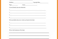 Book Report Template Middle School  Types Of Letter regarding Book Report Template Middle School