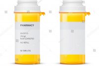 Bottle Prescription Pill Labels Template Vector Stock Vector throughout Prescription Bottle Label Template