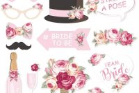 Bridal Shower Decorations Amazon Photo Booth Props Printable Custom with regard to Bridal Shower Banner Template