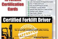 Brilliant Ideas For Forklift Certification Wallet Card Template Of with Forklift Certification Card Template