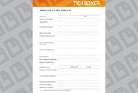 Bucket Filler Template – Dltemplates within Advertising Rate Card Template