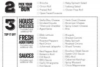 Build Your Own Burger Menu  Google Search  Logosignage  Burger in Design Your Own Menu Template