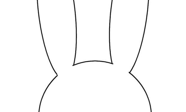 Bunny Face Template  Easter Bunny Face Template  Crafts For Kids intended for Easter Chick Card Template