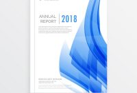 Business Annual Report Cover Page Template In A Vector Image throughout Cover Page For Annual Report Template