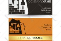 Business Card Construction Royalty Free Vector Image with regard to Construction Business Card Templates Download Free