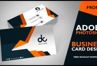Business Card Design In Photoshop Cs  Front  Photoshop Tutorial for Business Card Template Photoshop Cs6
