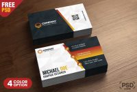 Business Card Design Templates Psd  Psd Zone with Calling Card Template Psd