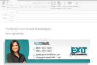 Business Card Email Signature  Exit Realty Business Cards intended for Email Business Card Templates