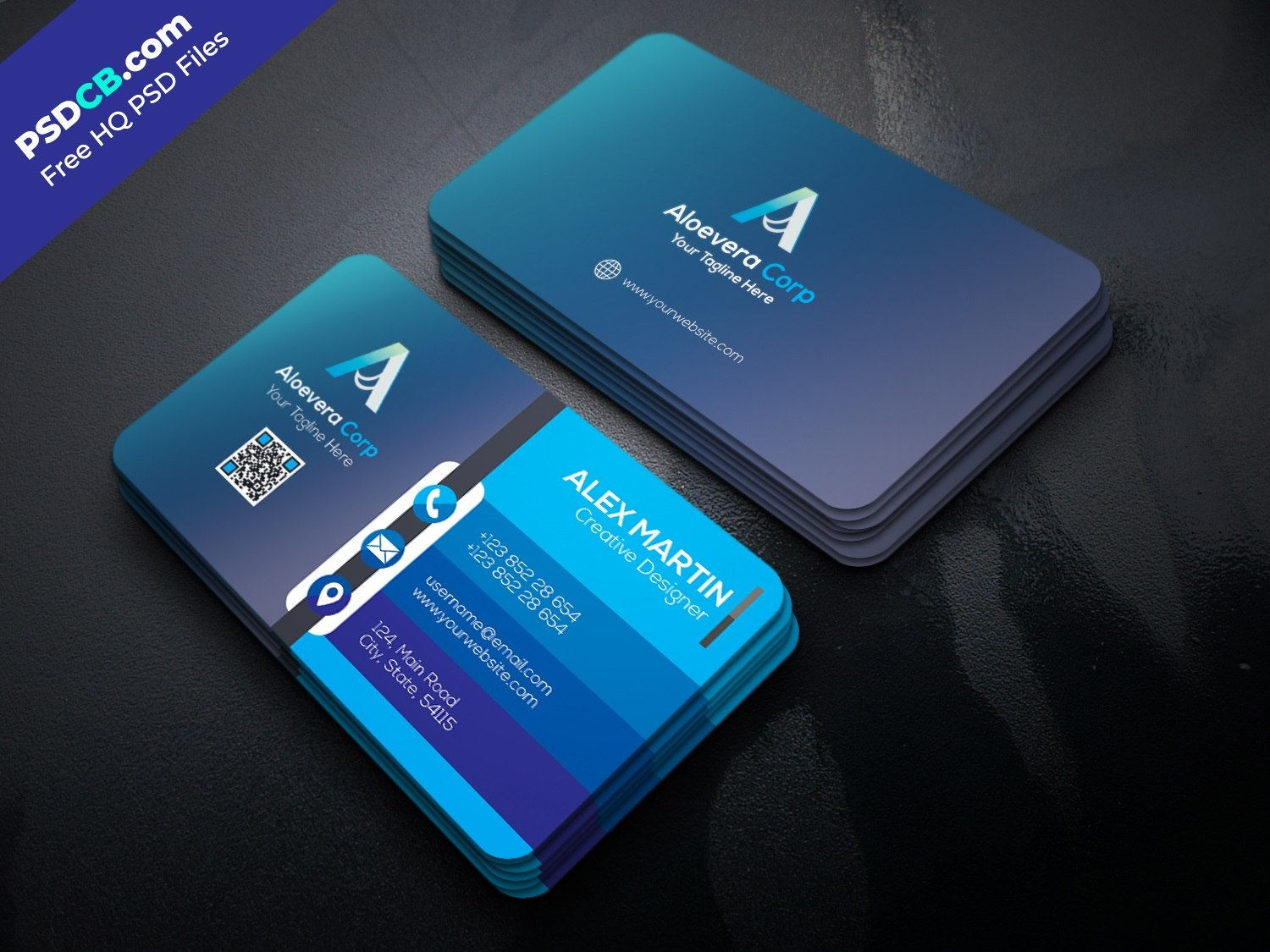 Business Card Free Psd Files At Psdcb inside Name Card Template Psd Free Download