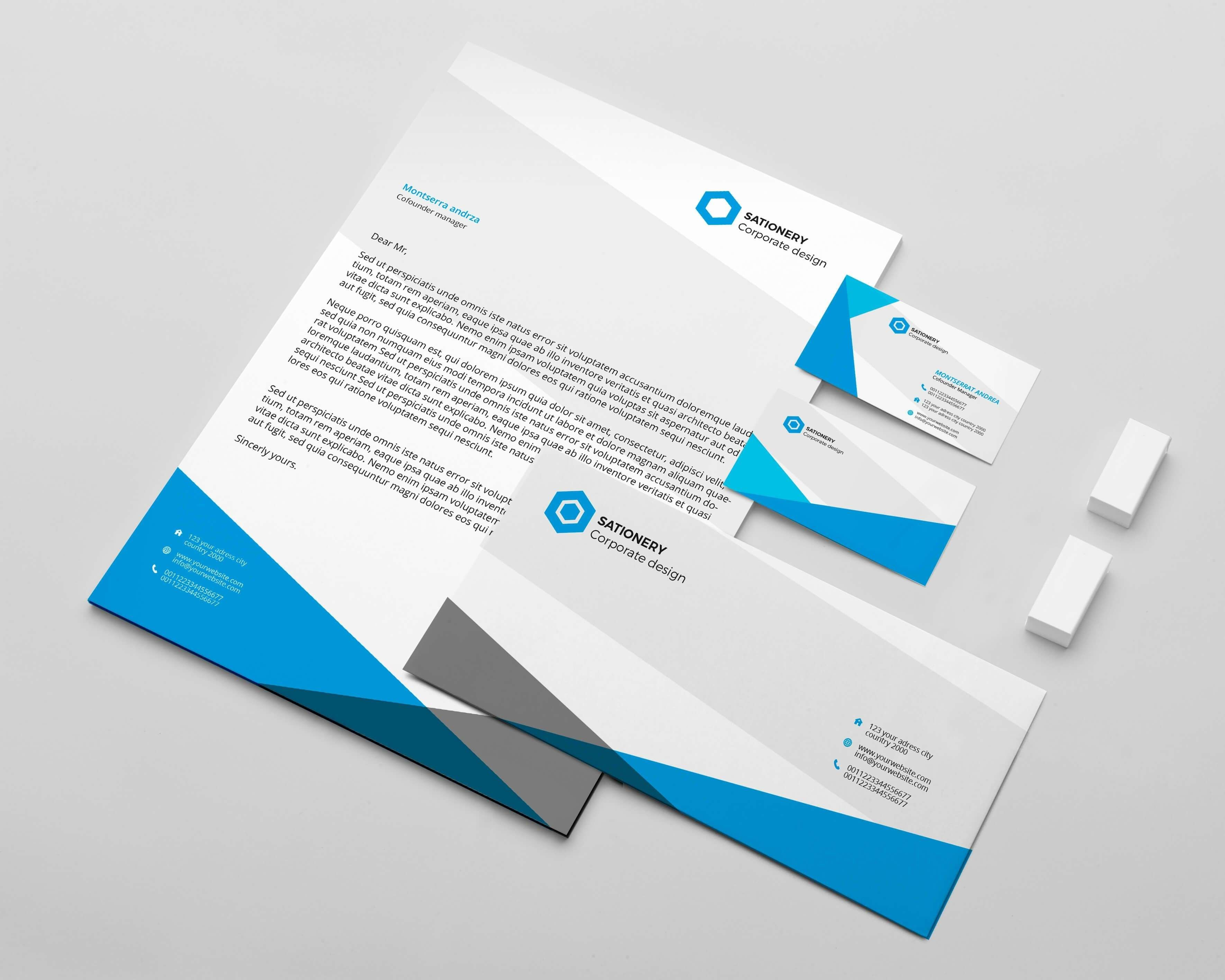 Business Card Size Template Psd New Letterhead Design Templates Shop with regard to Business Card Size Psd Template