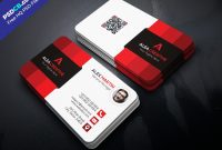 Business Card Template Psd Download Free Modern Set Red Amazing inside Visiting Card Templates Download