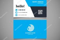 Business Card Template With Logo — Stock Vector © Ibrandify with regard to Qr Code Business Card Template
