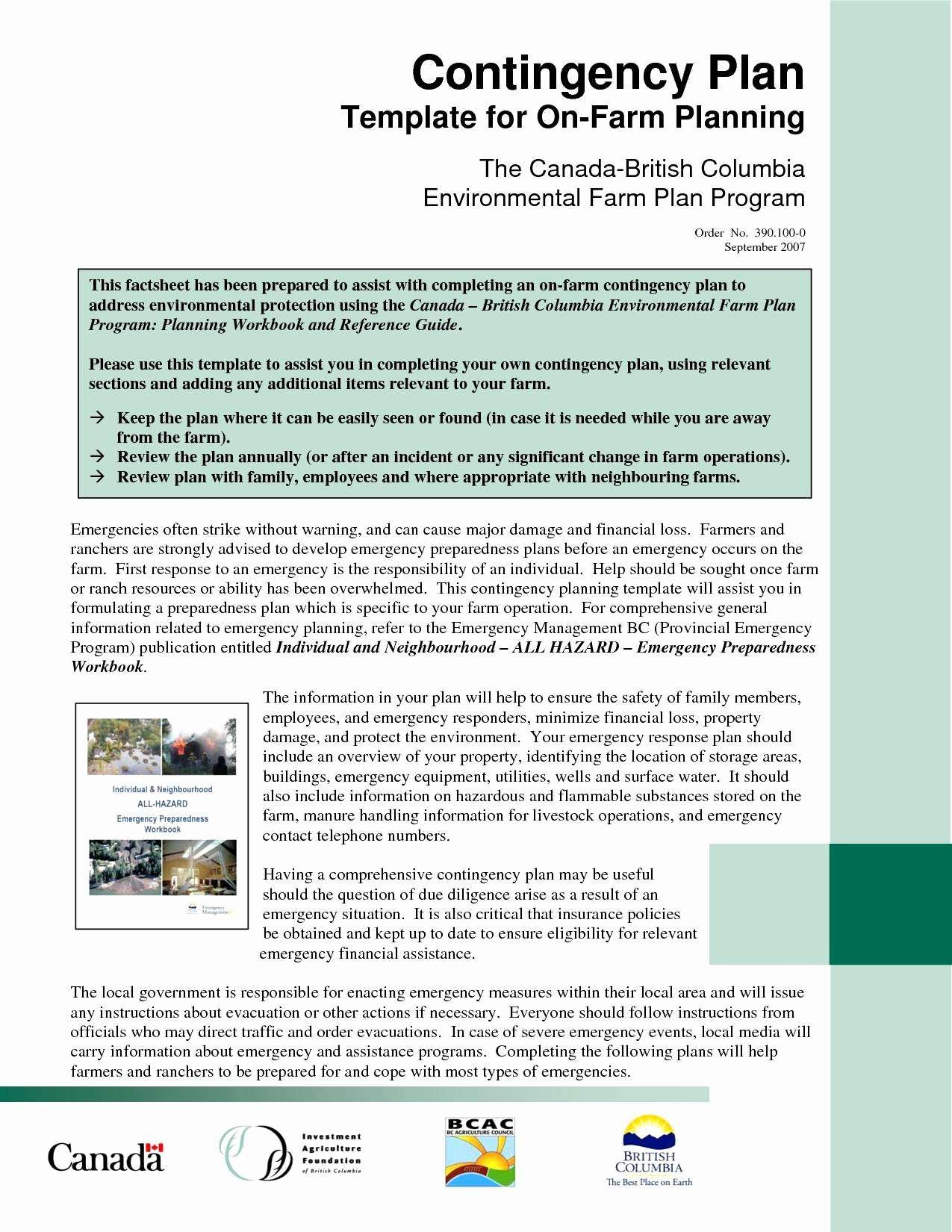 Business Continuity Plan Template Canada  Caquetapositivo intended for Business Continuity Plan Template Canada
