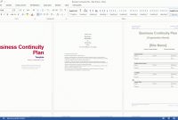 Business Continuity Plan Template Templates And Disaster for Simple Business Continuity Plan Template
