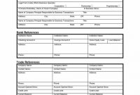 Business Credit Application Form Template List Of Free To in Business Account Application Form Template