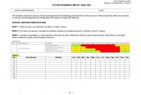 Business Impact Analysis Template  Template Business within It Business Impact Analysis Template