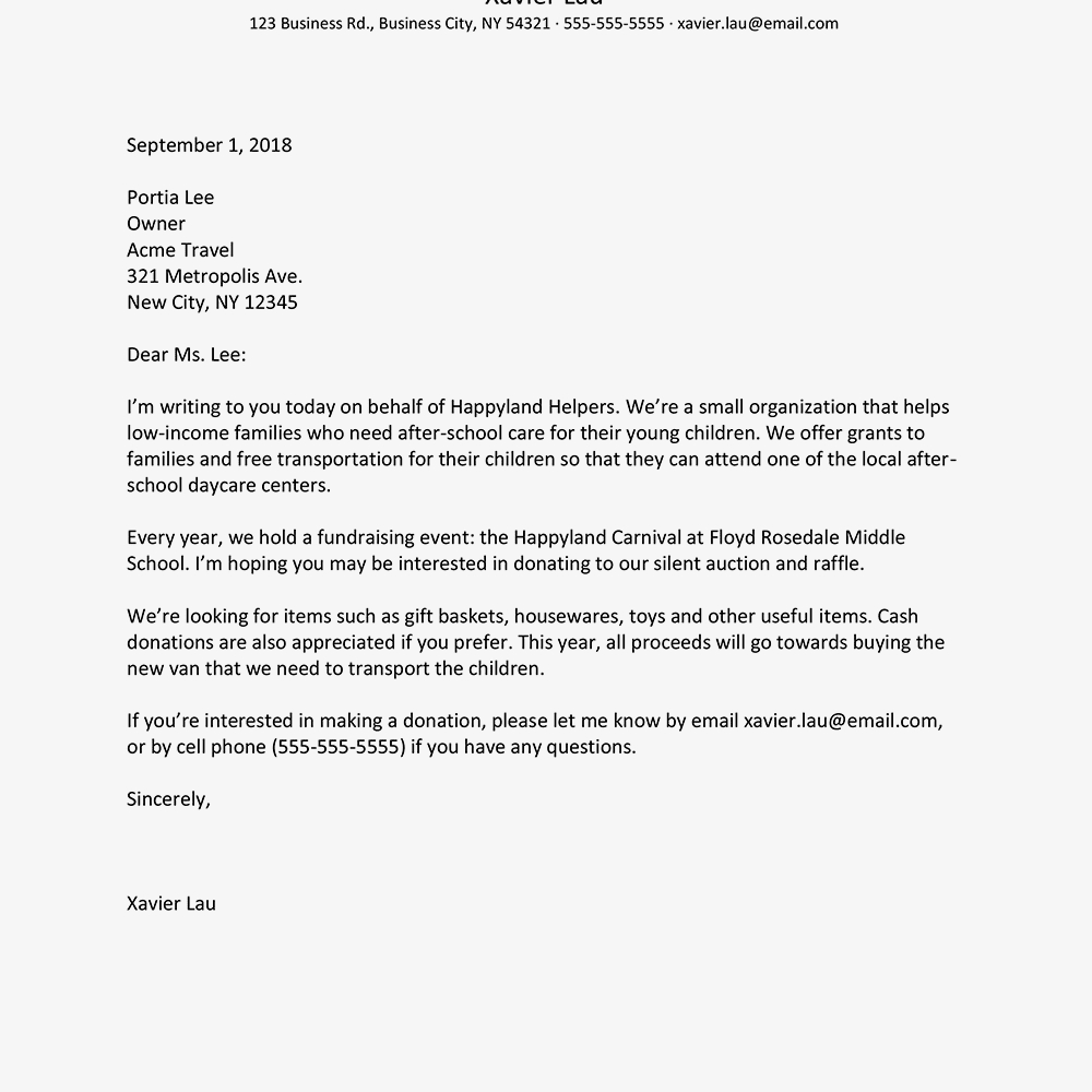 Business Letter Layout Example in Business Headed Letter Template – 10 ...