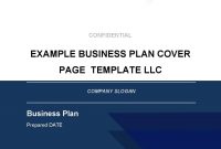 Business Plan Cover Page Template  Brainhive Business Planning inside Business Plan Title Page Template
