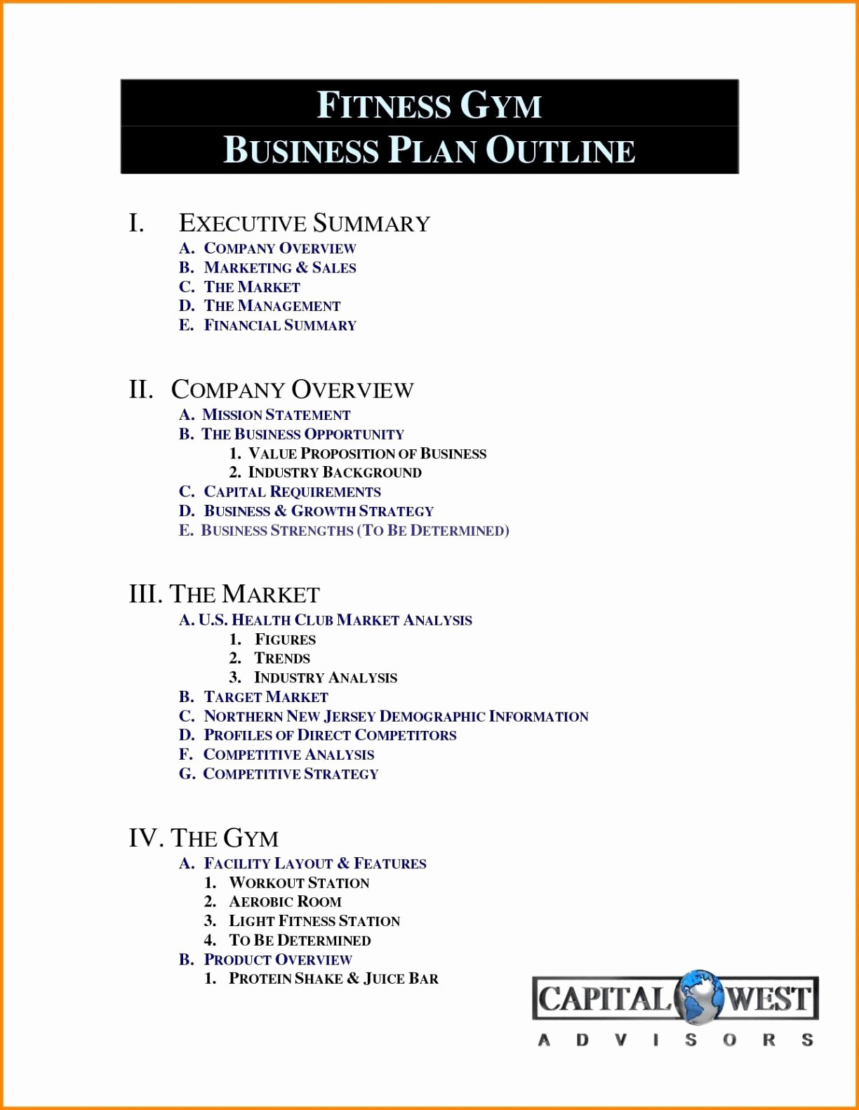 Business Plan For Gym Template Fitness Free Downloads New within Personal Training Business Plan Template Free