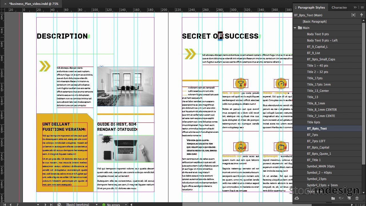 Business Plan Indesign Template  Youtube with Business Plan Template Indesign