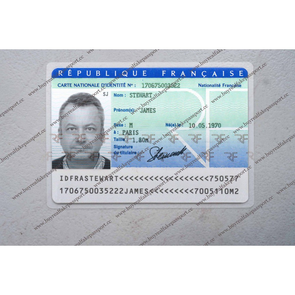Buy French Original Id Card Online Fake National Id Card Of France within French Id Card Template