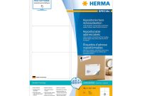 Buy Herma Removable Address Labels A  X  Mm White  Shm in 99.1 X 67.7 Mm Label Template