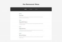 Cafe  Restaurant Free Website Templates throughout Restaurant Cancellation Policy Template