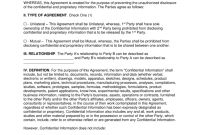 California Nondisclosure Agreement Nda Template  Eforms – Free in Nda Template Word Document