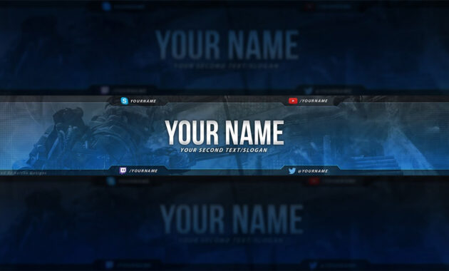 Call Of Duty Youtube Banner Template  Free Download Psd  Youtube intended for Youtube Banners Template