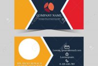 Calling Card Template For Business Man With Geometric Design Royalty inside Template For Calling Card
