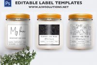 Candle Label Template Id  Aiwsolutions with Chutney Label Templates