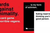 Cards Against Animality – Antispeciesist Action Collective with regard to Cards Against Humanity Template