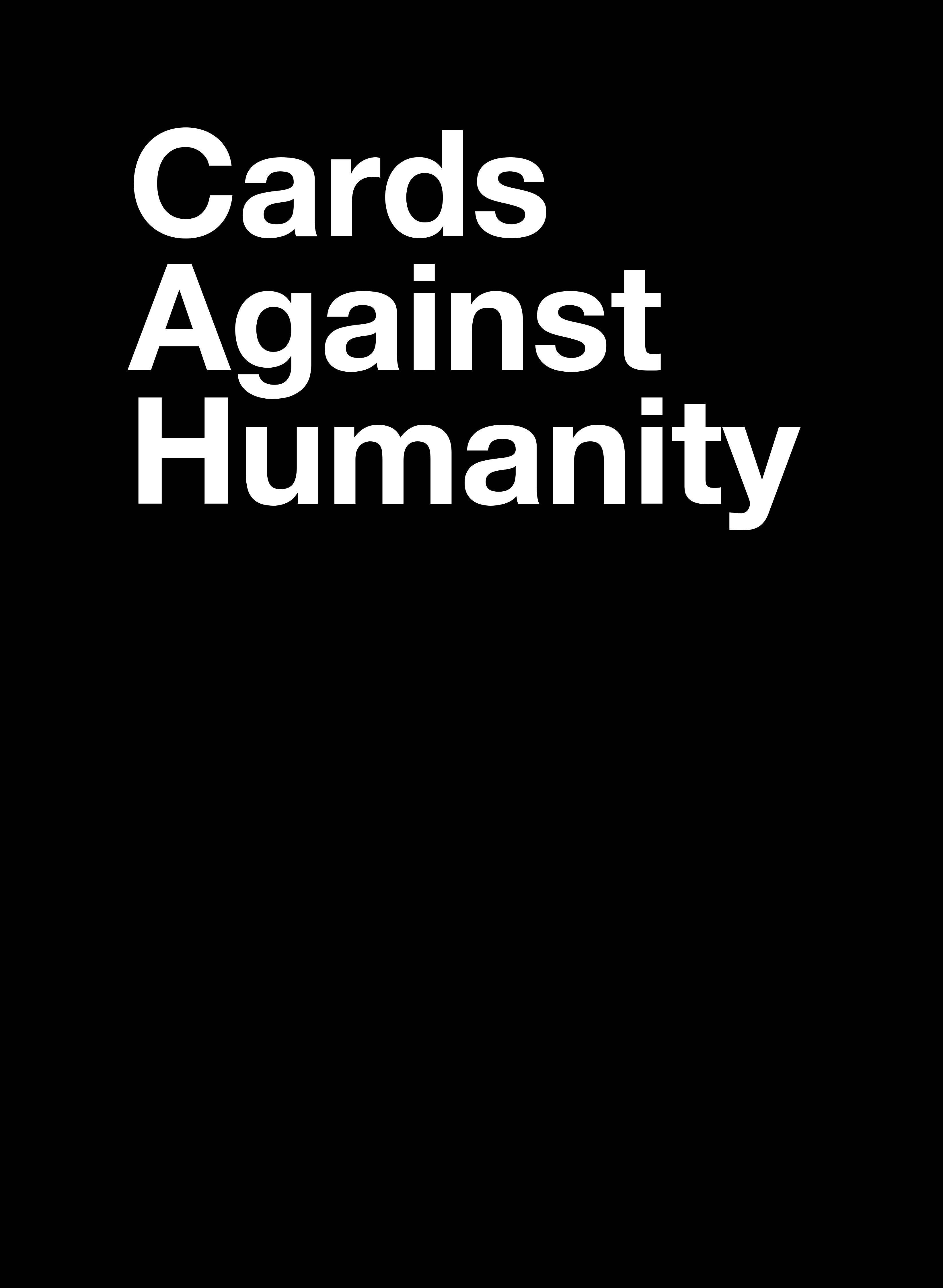 Cards Against Humanity  Card Generator intended for Cards Against Humanity Template