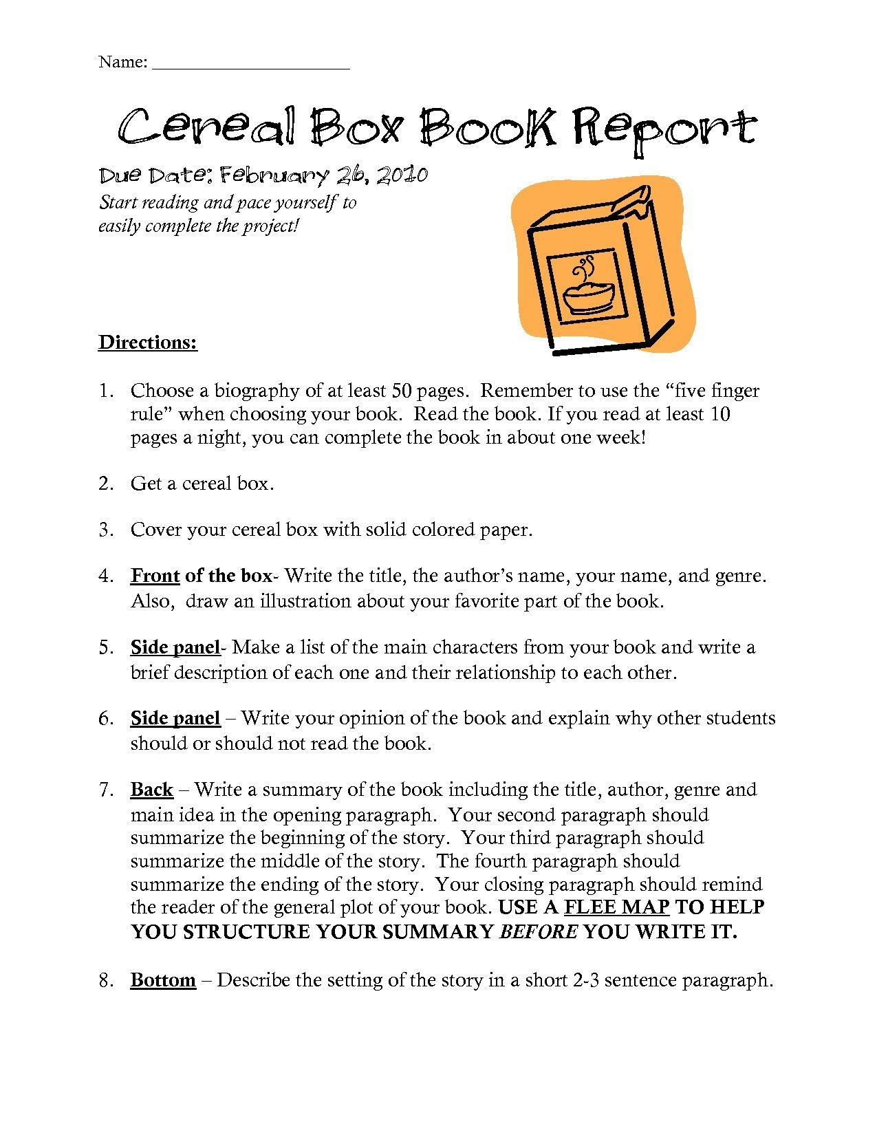 Cereal Box Book Report Templates  Resume Letter pertaining to Mobile Book Report Template