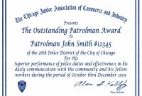 Certificate  Letter Awards  Chicagocop pertaining to Life Saving Award Certificate Template