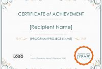 Certificate Of Achievement Template Free Marvelous Free Soccer Award with regard to Soccer Certificate Template Free