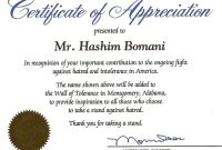 Certificate Of Appreciation Template Ideas Free Sample Fresh within Army Certificate Of Appreciation Template