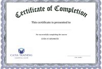 Certificate Of Completion Templates Free Download Images  Free regarding Downloadable Certificate Templates For Microsoft Word