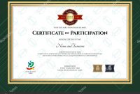 Certificate Of Participation Template In Sport Theme With Rugby Ball with regard to Rugby League Certificate Templates