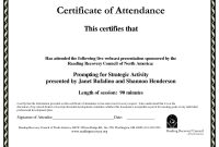 Certificate Of Recognition Template Word Templates In Format New regarding Perfect Attendance Certificate Free Template